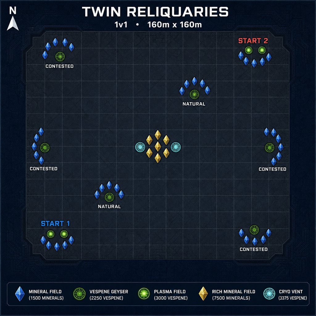 Twin Reliquaries map layout